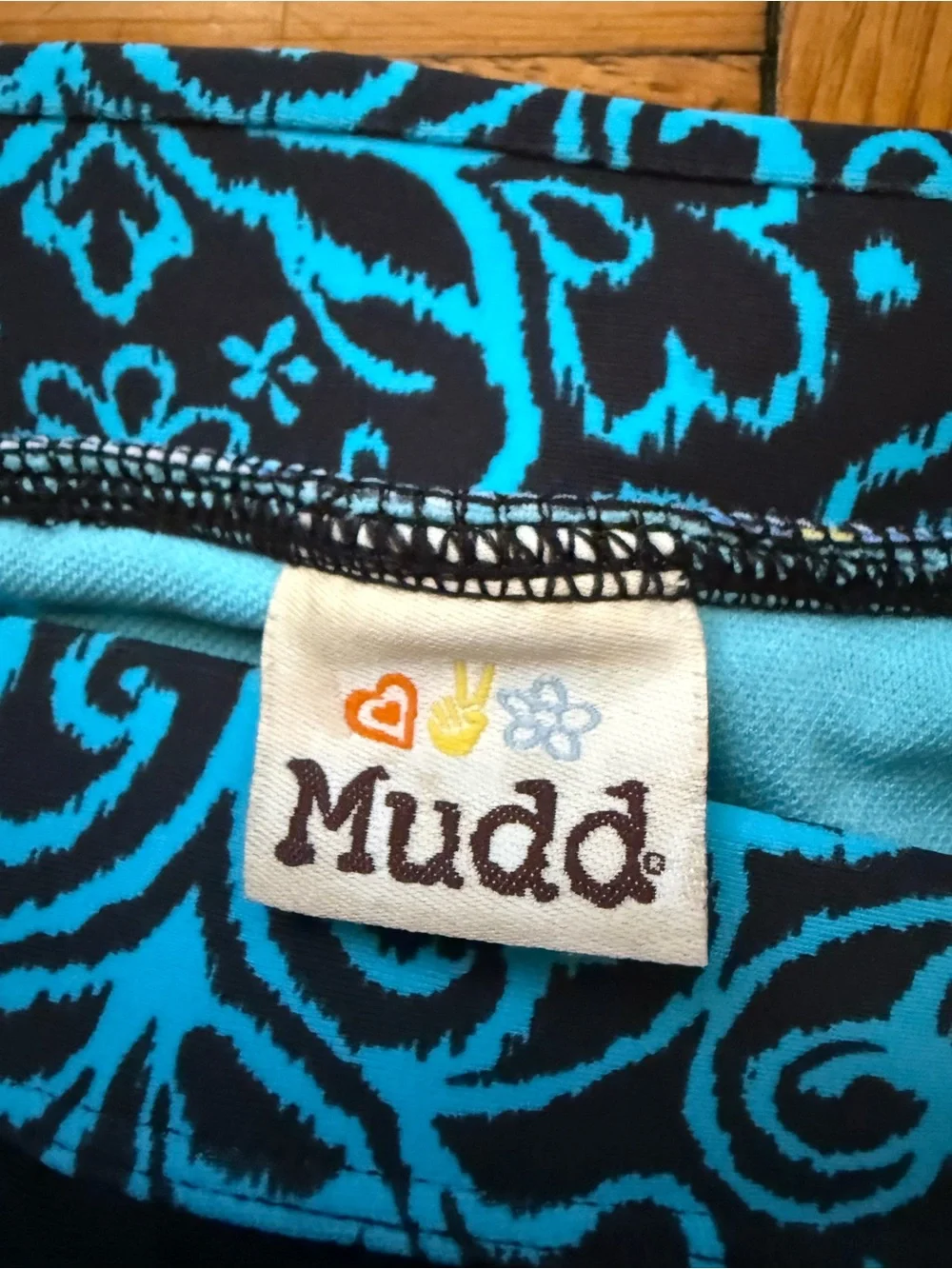 Y2K Mudd Women’s Black & Teal Bikini Bottom